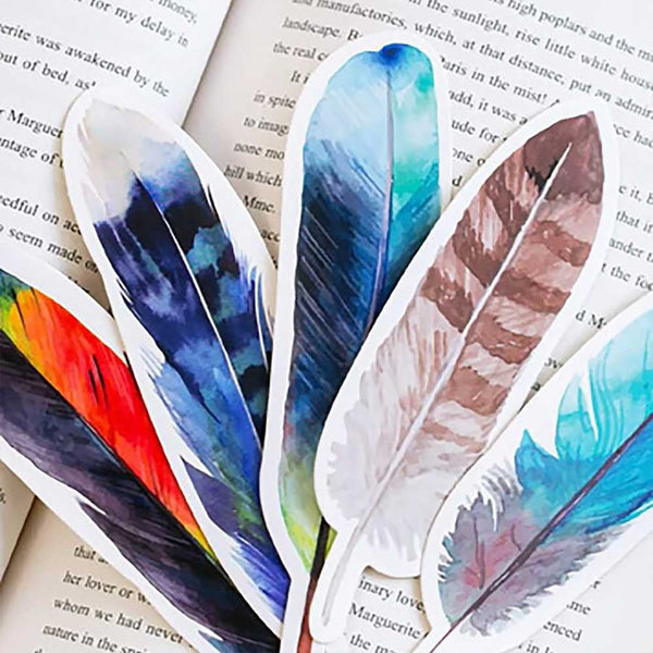 مجموعة مكونة من 30 فاصل للكتب  - ريش