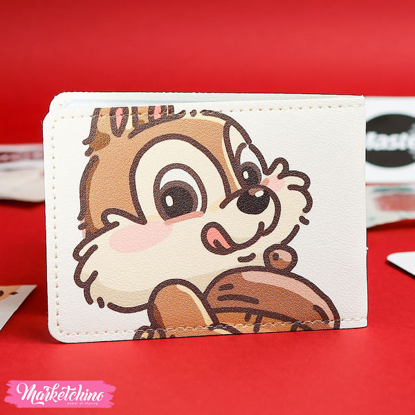 محفظة جلد للكروت - سنجاب