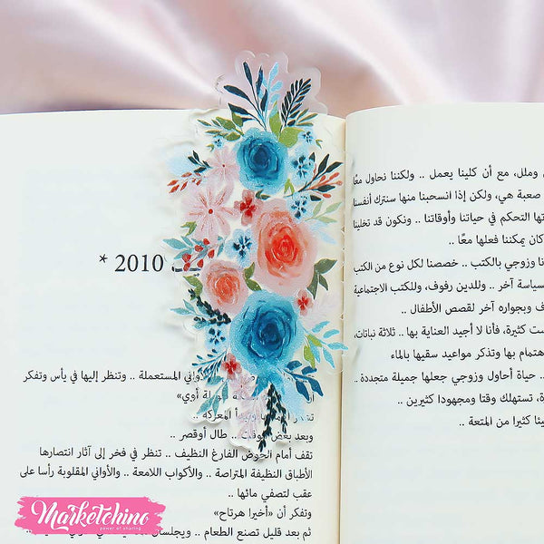 فاصل للكتب أكريليك ورد