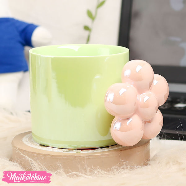مج سيراميك ثلاثي الأبعاد - ورد