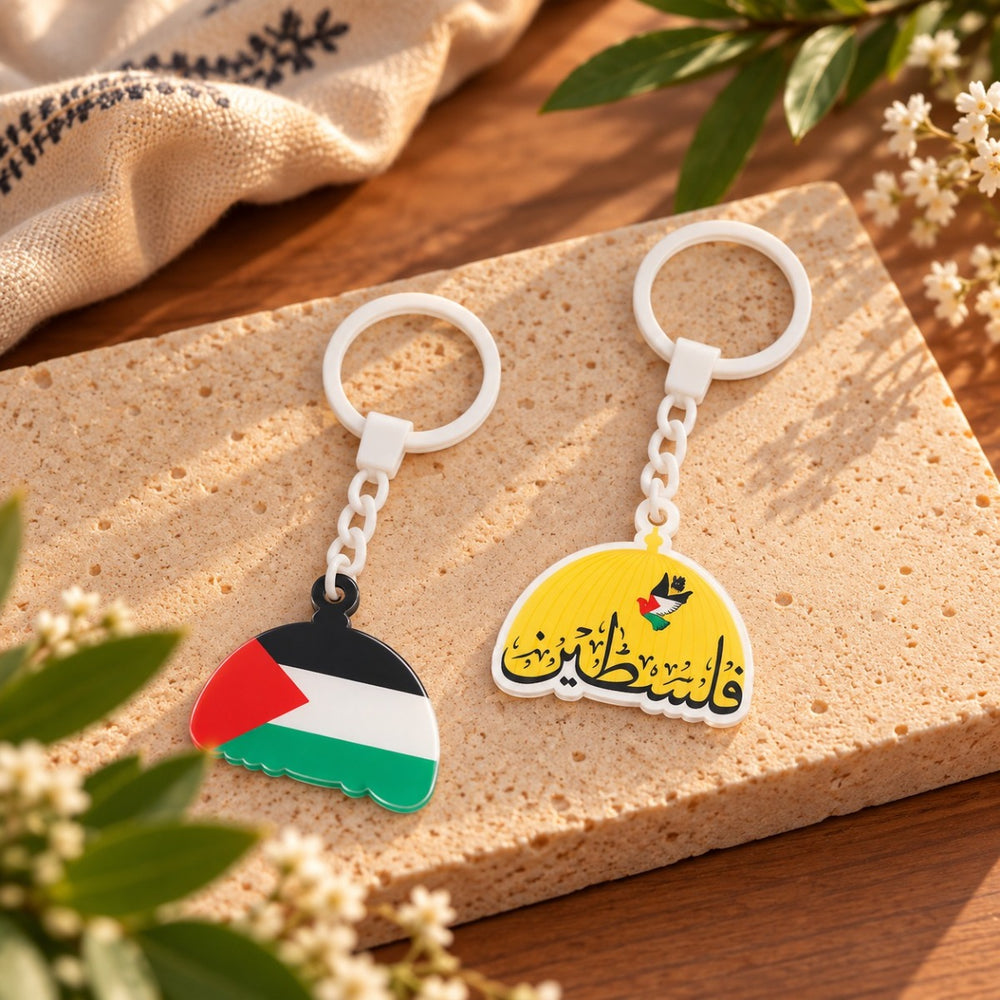 ميدالية  فلسطين بوجهين أكريليك
